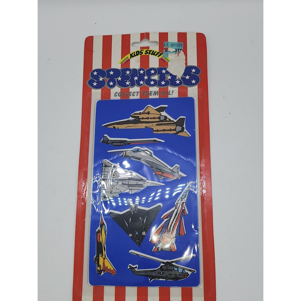 Vintage 90s Kids Stuff Stickers 3 Packs Military Fighter Jets Helicopters 9104